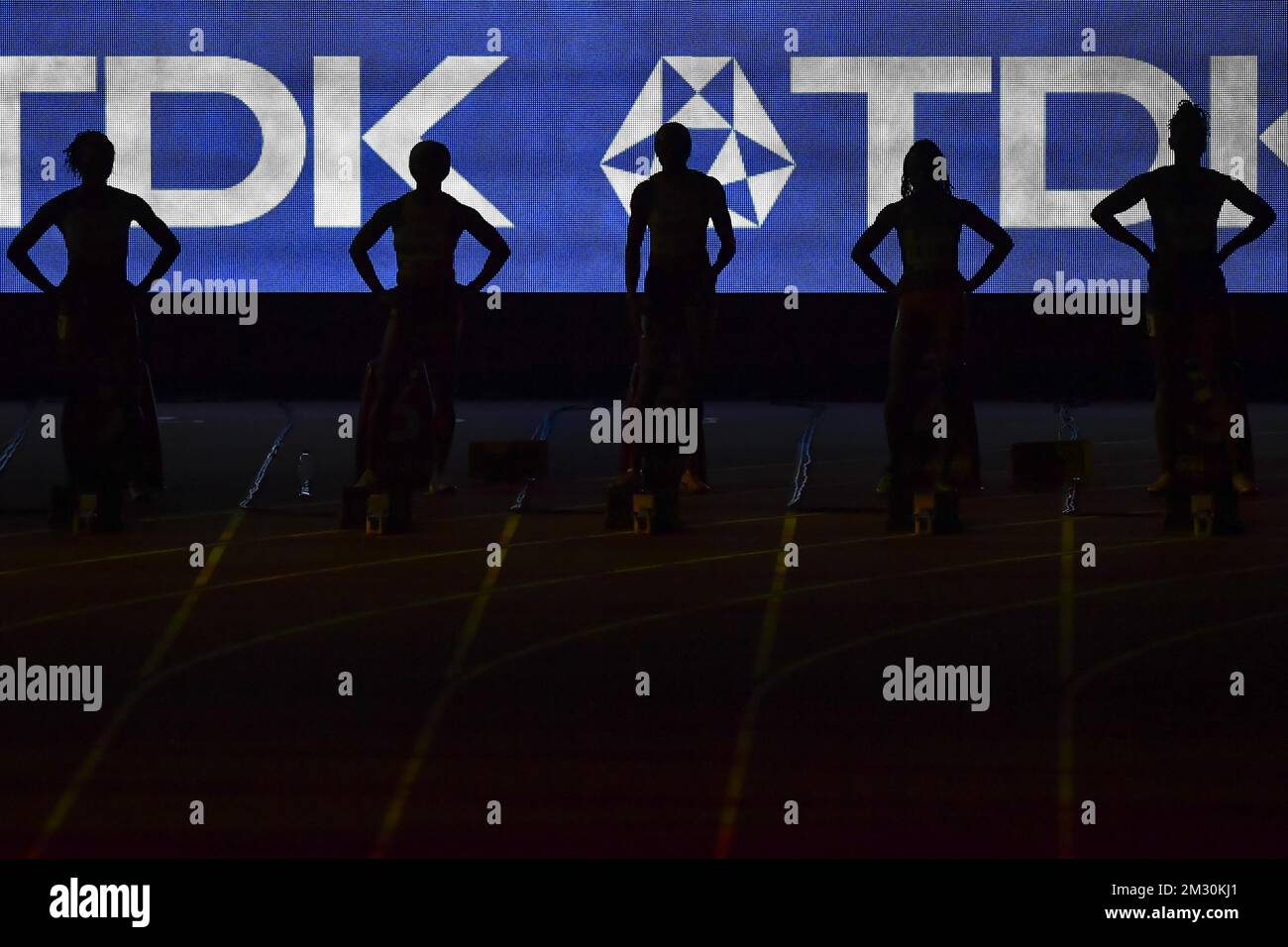 L'immagine mostra la finale della 100m femminile nel terzo giorno dei Campionati Mondiali di Atletica IAAF a Doha, Qatar, domenica 29 settembre 2019. I Mondi si svolgono dal 27 settembre al 6 ottobre. FOTO DI BELGA DIRK WAEM Foto Stock