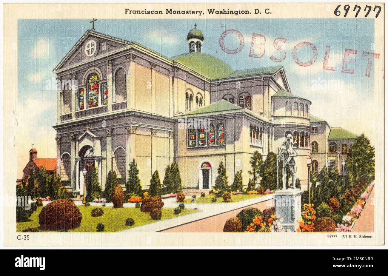 Monastero Francescano, Washington, D.C., strutture religiose, Tichnor Brothers Collection, Cartoline degli Stati Uniti Foto Stock