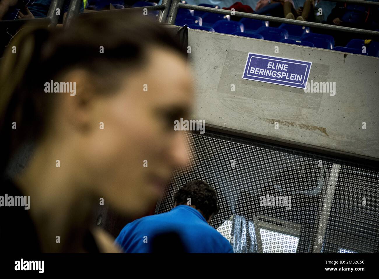 Il belga Eline Berings viene onorato durante i campionati belgi di atletica indoor, domenica 16 febbraio 2020, a Gent. FOTO DI BELGA JASPER JACOBS Foto Stock