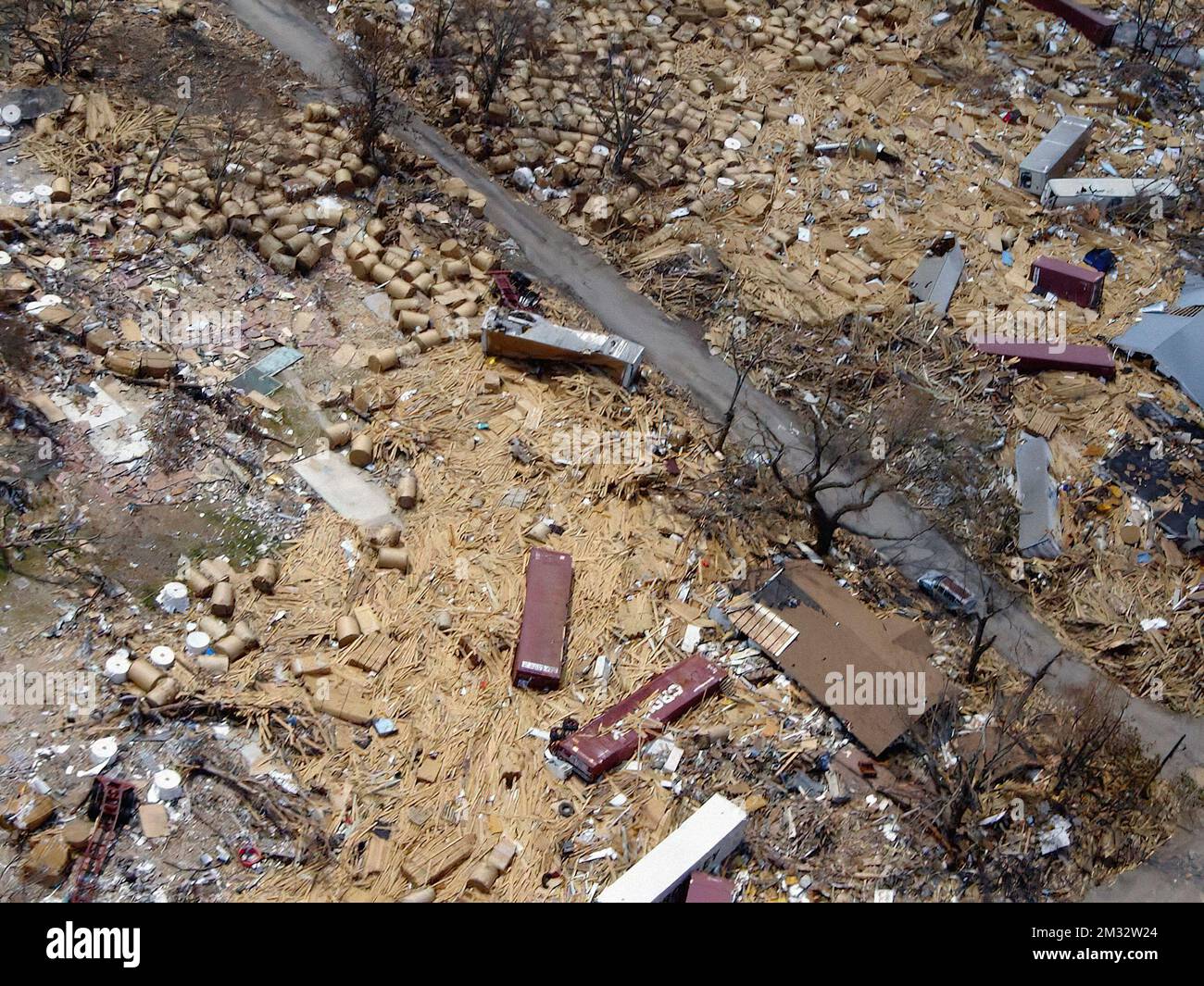 Dopo l'uragano Katrina a Biloxi, Mississippi. (USA) Foto Stock