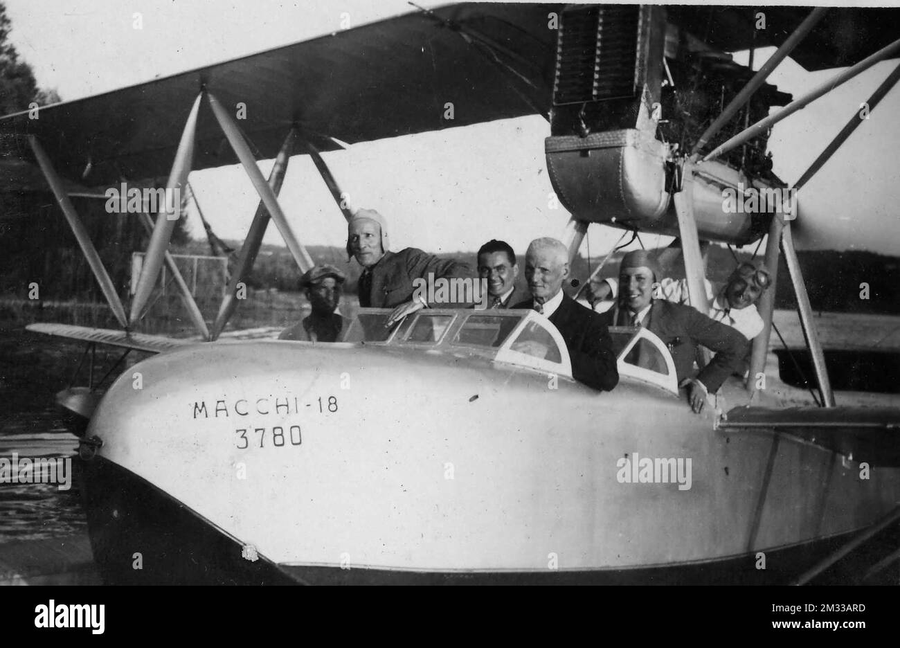 Francesco Agello - Aeronautica Idrovolante Macchi (anni 30) (12) Foto Stock