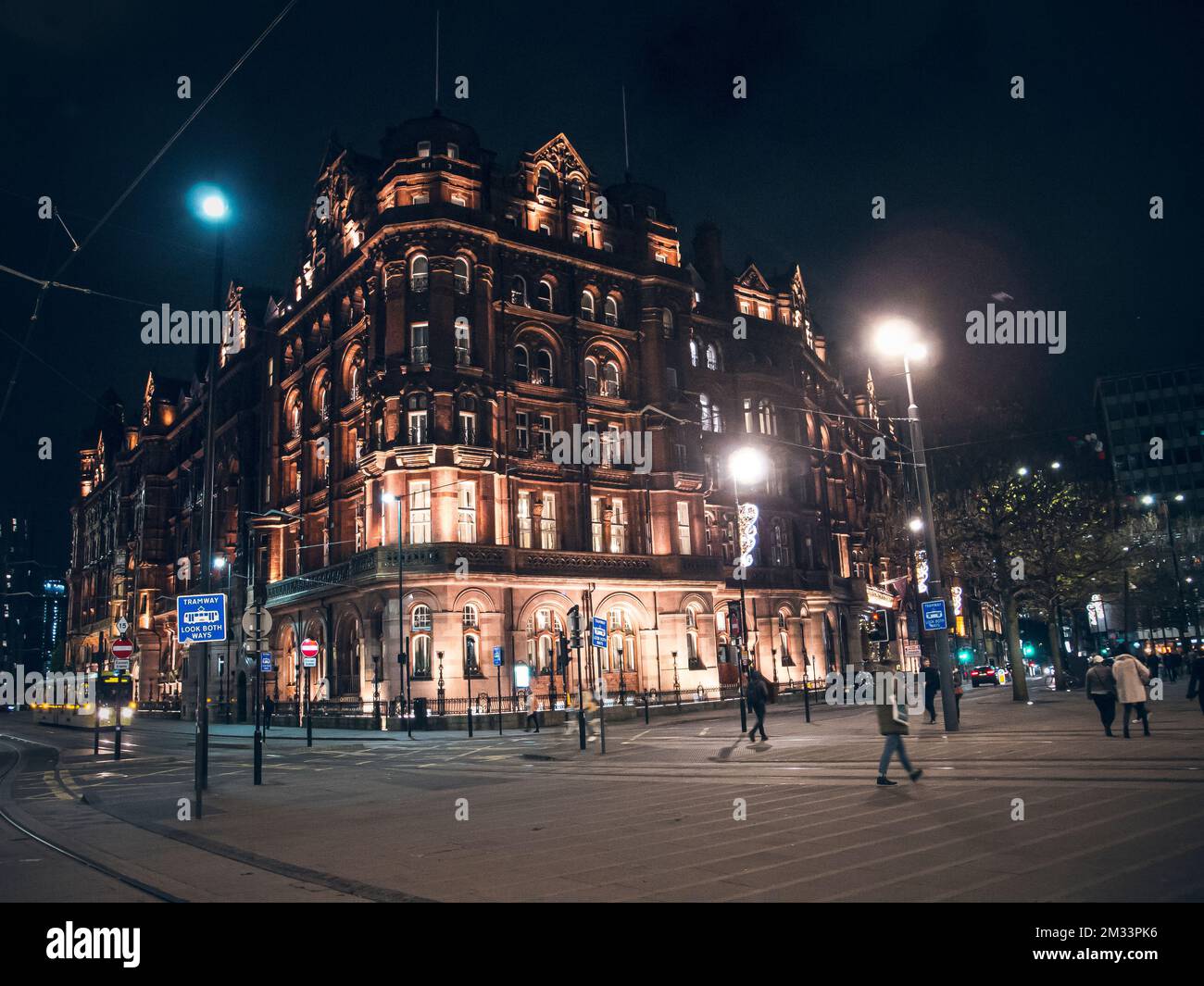 Pittoreschi edifici di Manchester. Foto Stock