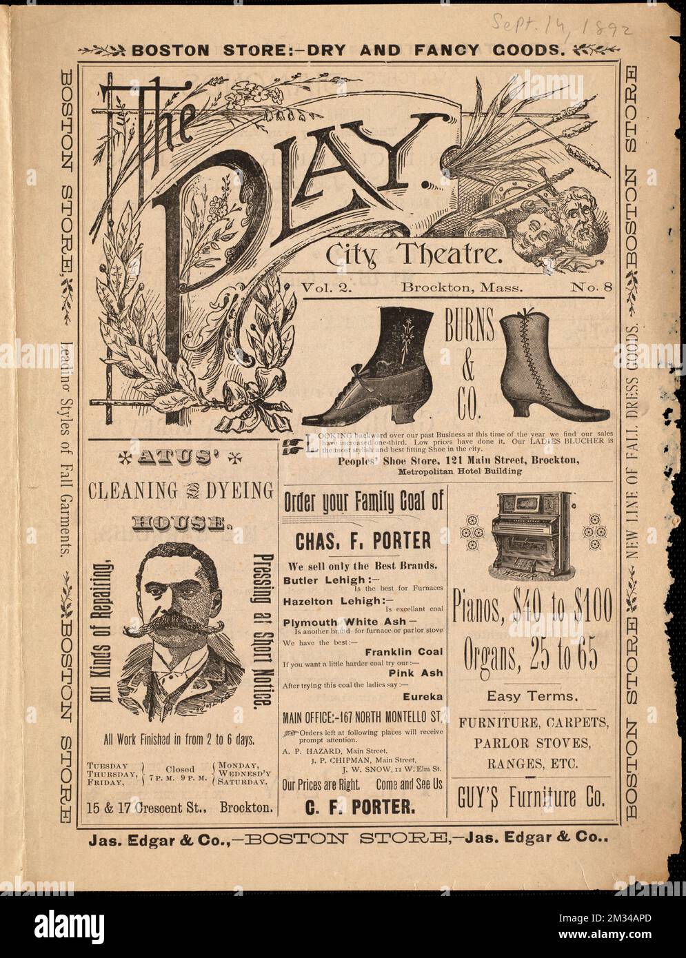 Gloriana , Entertainment, Brockton Public Library Archival Collection Foto Stock