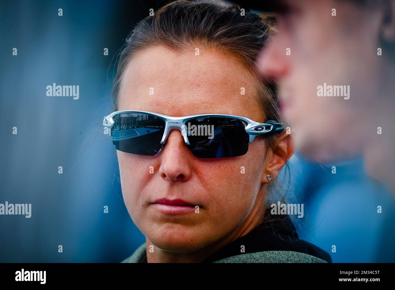 Kirsten Flipkens (WTA 87) nella foto durante la partita di Bonaventure contro Daniele Collins (WTA 13) durante la Summer Series Match, domenica 31 gennaio 2021 a Melbourne Park, Melbourne, Australia. FOTO DI BELGA PATRICK HAMILTON Foto Stock
