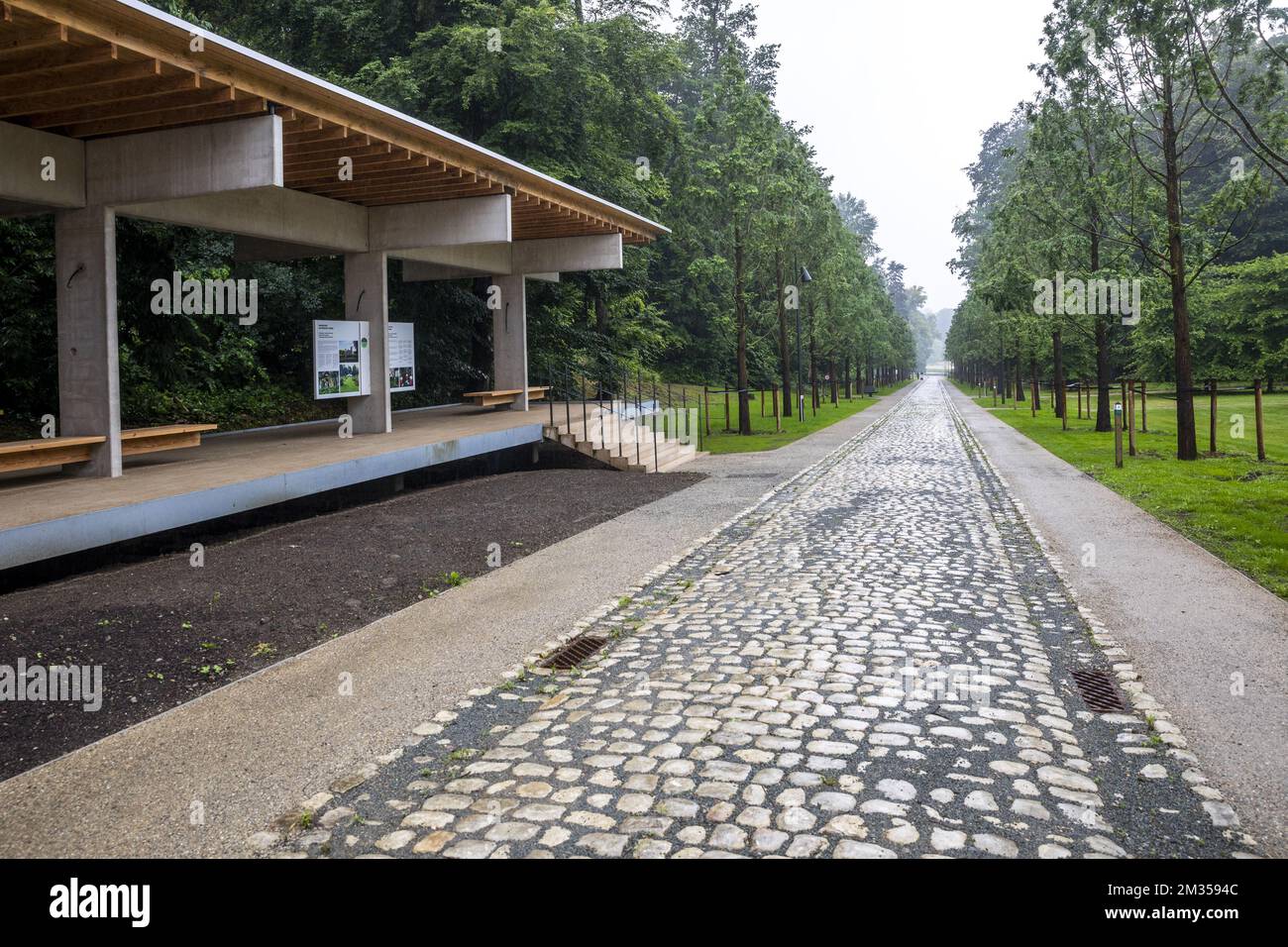 L'immagine mostra i Giardini Botanici nazionali belgi recentemente rinnovati a Meise, mercoledì 30 giugno 2021. BELGA FOTO HATIM KAGHAT Foto Stock