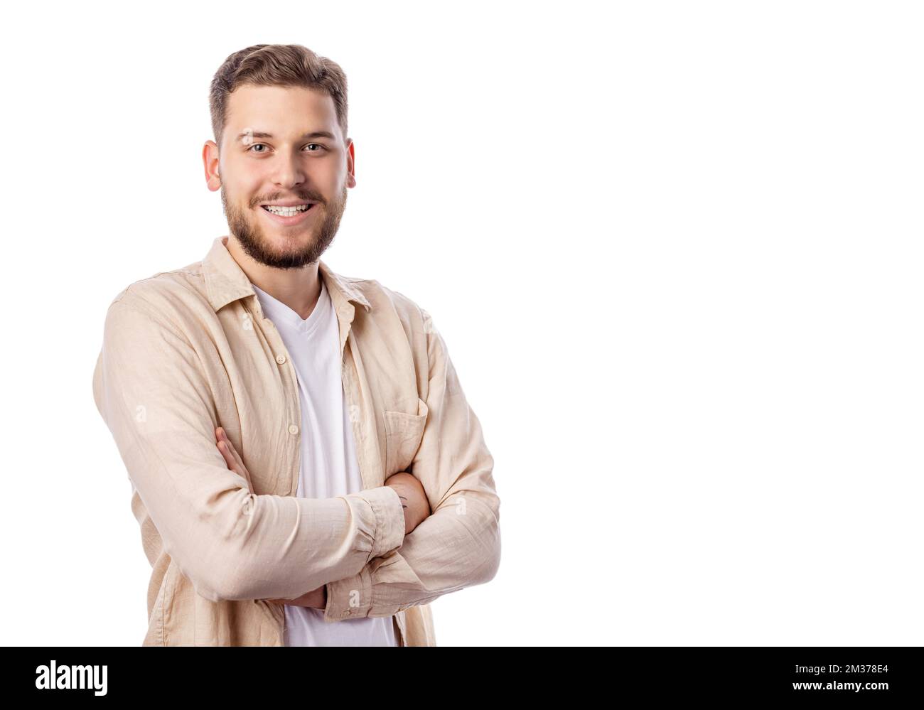 Felice l'uomo ritratto Foto Stock
