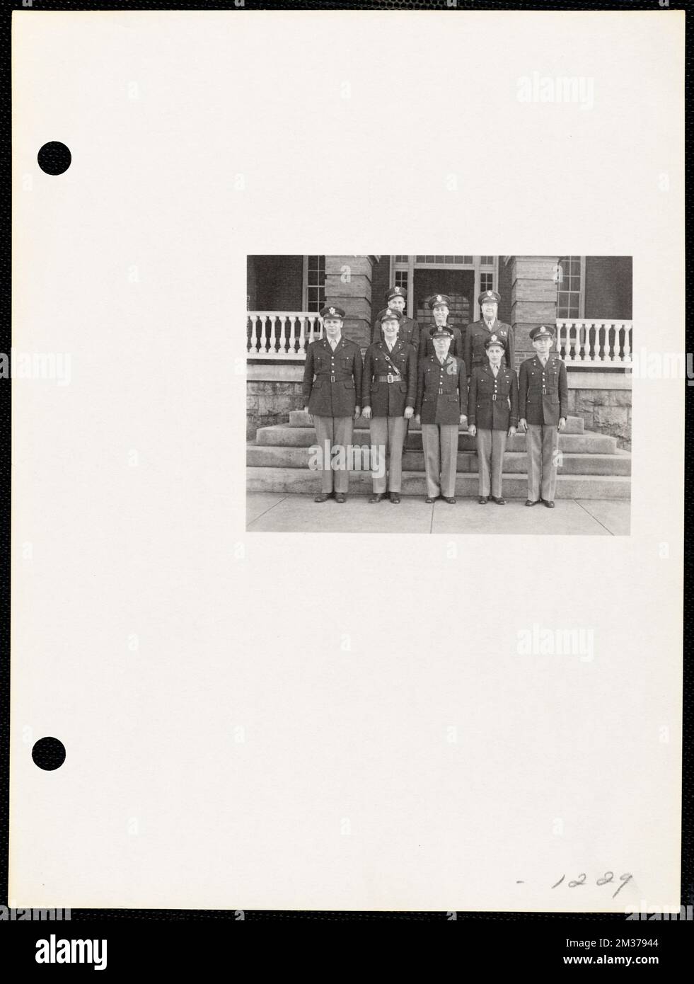 Gruppo di ufficiali militari , Armerie, industria delle ordinanze, ufficiali militari, Messa Arsenale di Watertown. Record degli Stati Uniti Esercito operativo Foto Stock