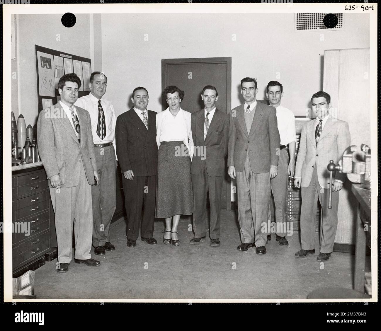 Gruppo in piedi, Watertown Arsenal Mass.. Record degli Stati Uniti Esercito operativo Foto Stock