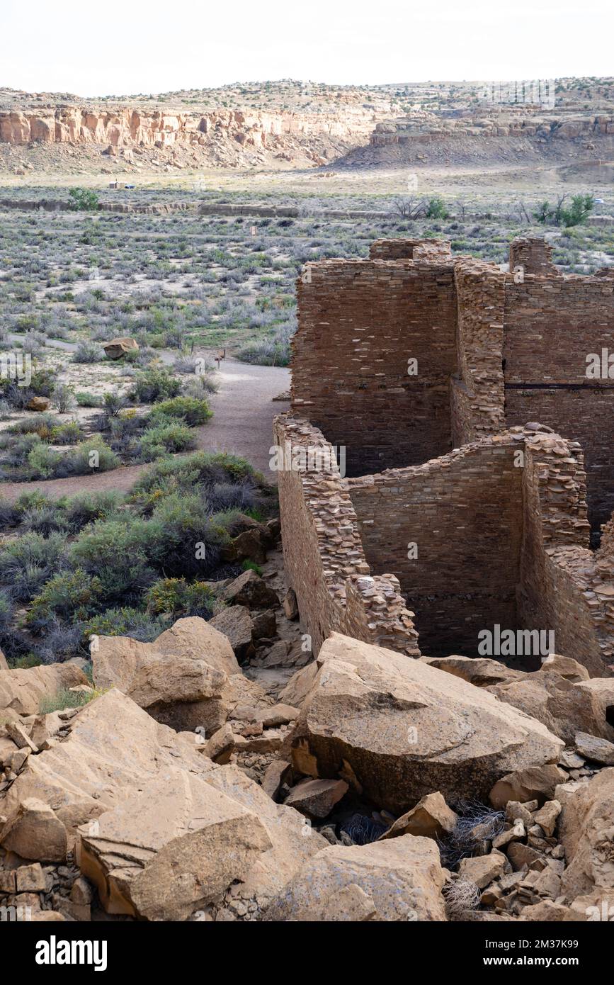 Fotografia dal Chaco Cultural National Historical Park; Nageezi, New Mexico, USA. Foto Stock