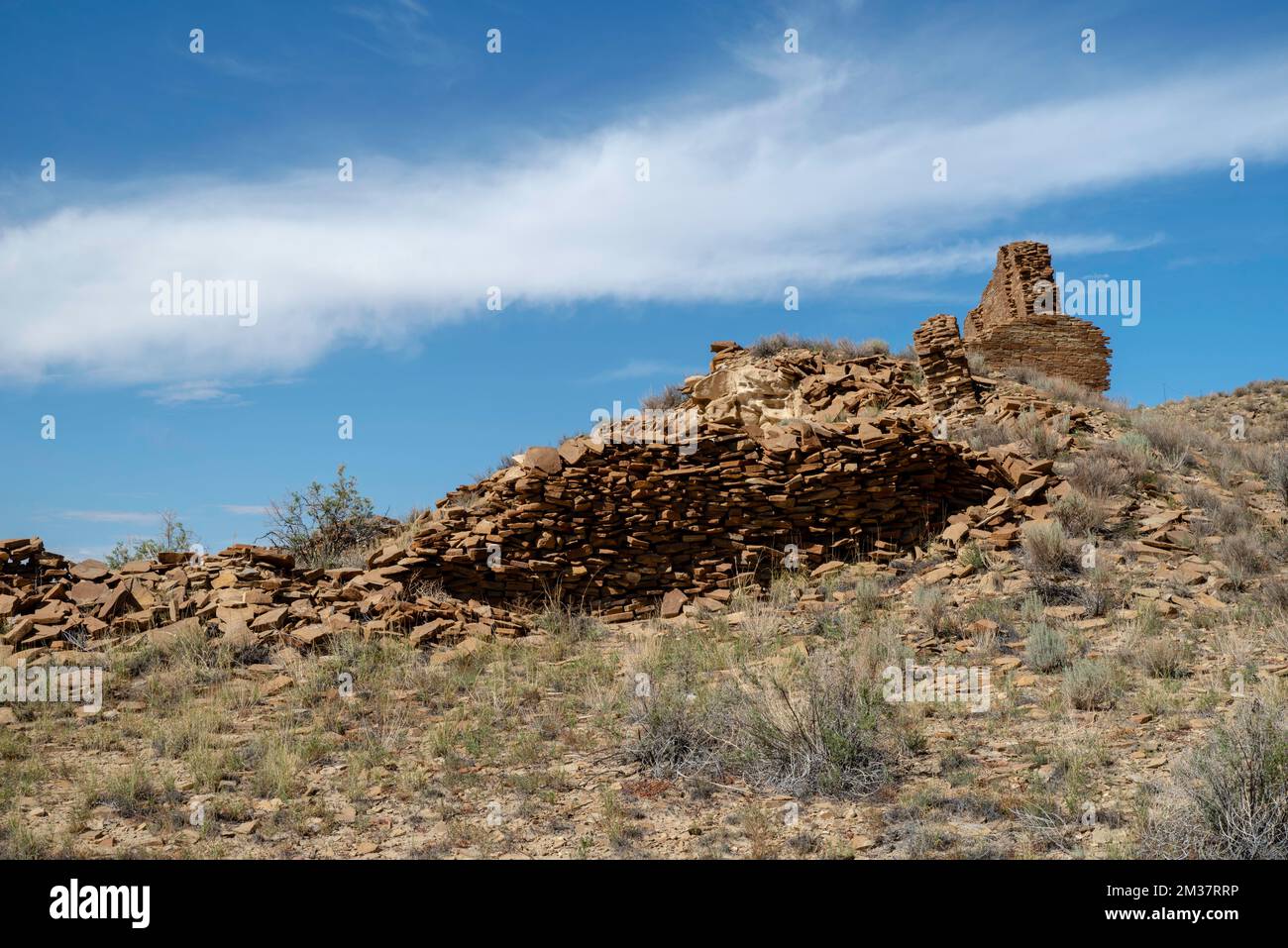 Fotografia dal Chaco Cultural National Historical Park; Nageezi, New Mexico, USA. Foto Stock