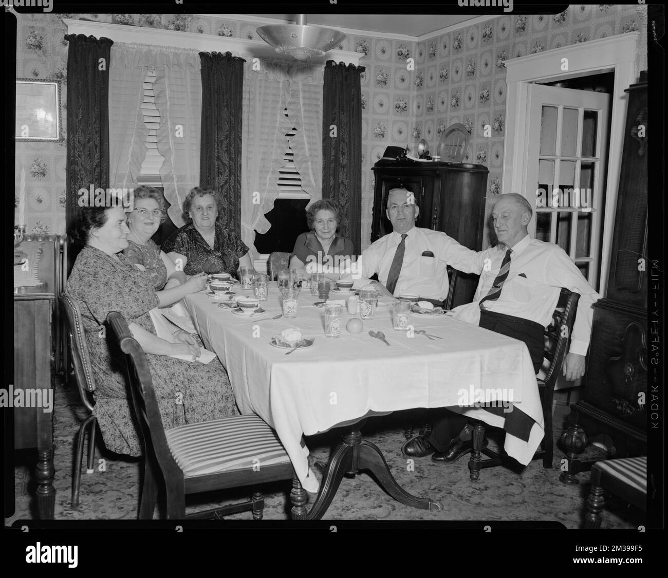 Henry Hutchings. Il Sig. & La Sig.ra Duncan Collins Spaniards Bay, New Foundland, tavoli da pranzo. Collezione Leon Abdalian Foto Stock
