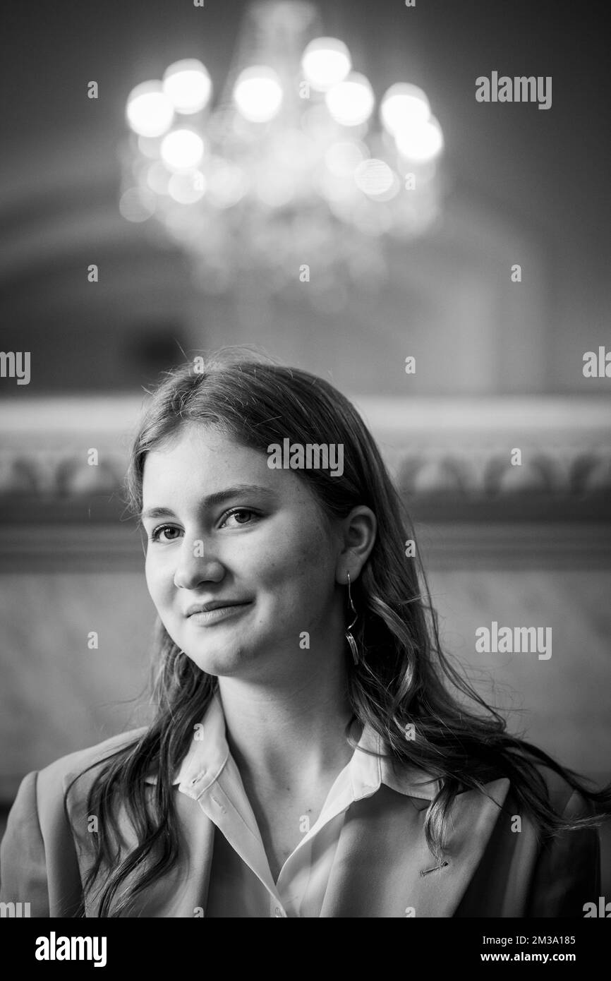 La principessa Elisabetta della corona ha illustrato durante una visita all'Università di Oxford durante la missione di commercio economico nel Regno Unito, a Londra, mercoledì 11 maggio 2022. Con oltre 400 partecipanti, 214 aziende e organizzazioni e quattro giorni di attività nella Greater London Area, questa missione è una delle più grandi mai organizzate dall'Agenzia belga per il commercio estero. FOTO DI BELGA JASPER JACOBS Foto Stock