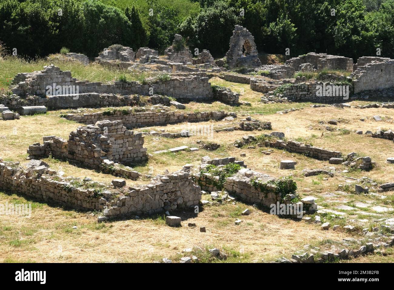 Resti dell'ex città romana di Salona in Croazia Foto Stock