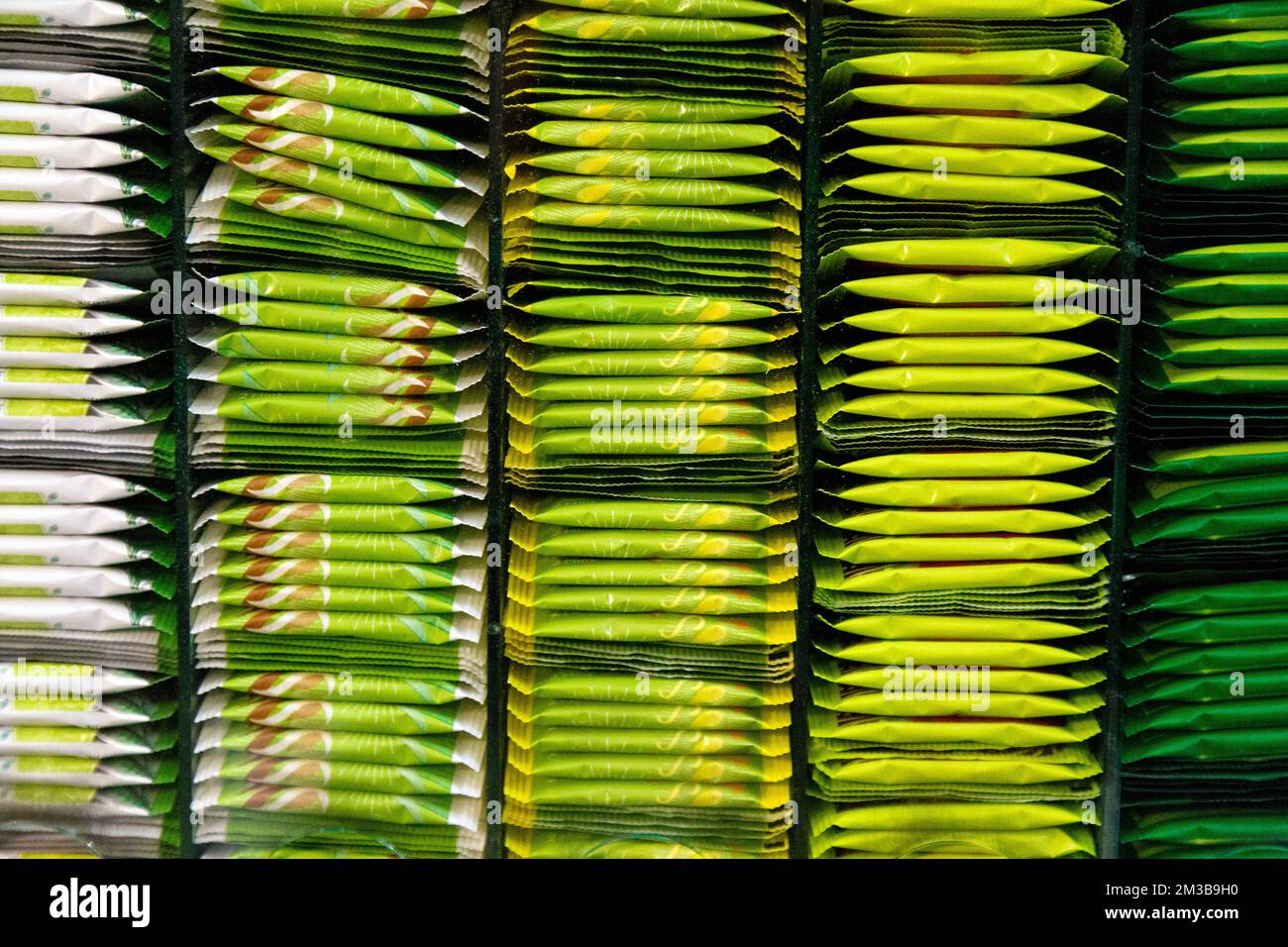 Selezione di tè presso il negozio Twinings sullo Strand, Londra, Regno Unito Foto Stock