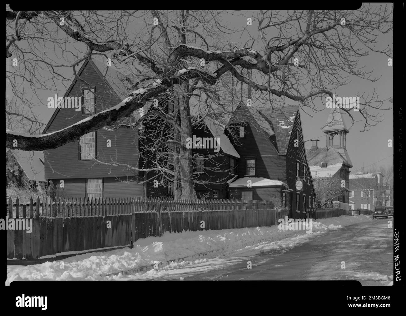Casa dei sette Gables, Salem, Messa. , Abitazioni. Samuel Chamberlain Fotografia negatives Collection Foto Stock