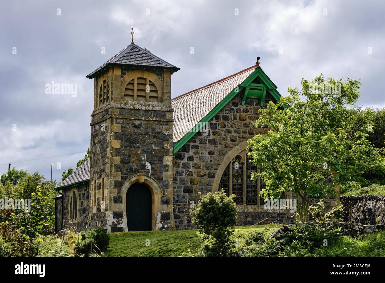 Assynt Chiesa libera Lochinver Foto Stock