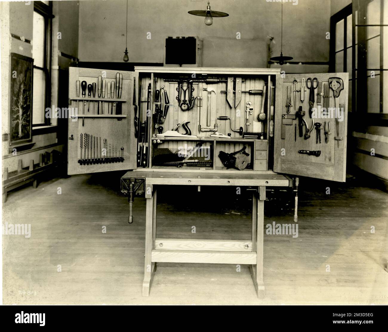 Interni , Cupboards, attrezzi manuali, Massachusetts Normal Art School Foto Stock