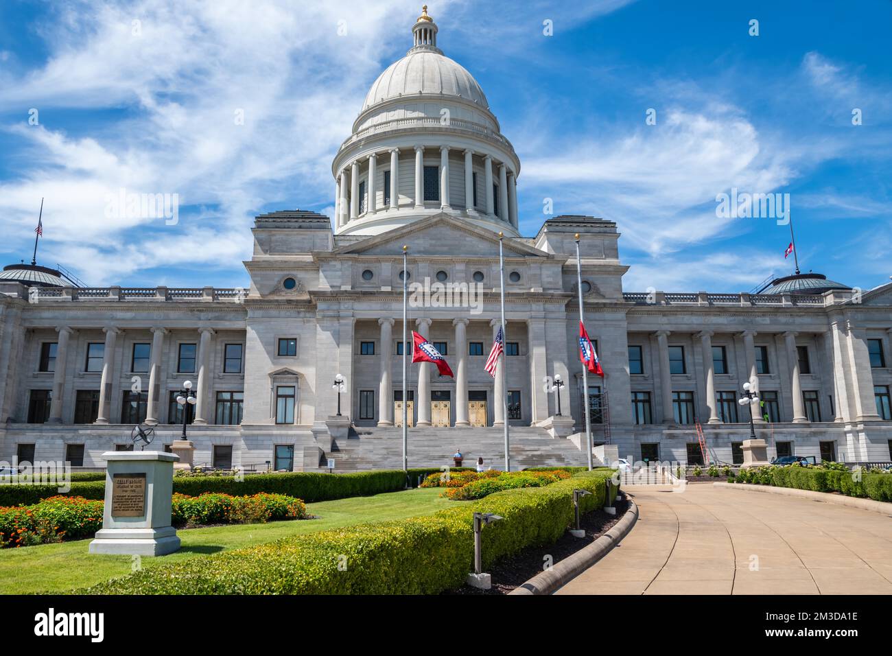 Little Rock, Arkansas, USA - 9 settembre 2022: L'enorme riserva naturale all'aperto del Campidoglio dello Stato dell'Arkansas Foto Stock
