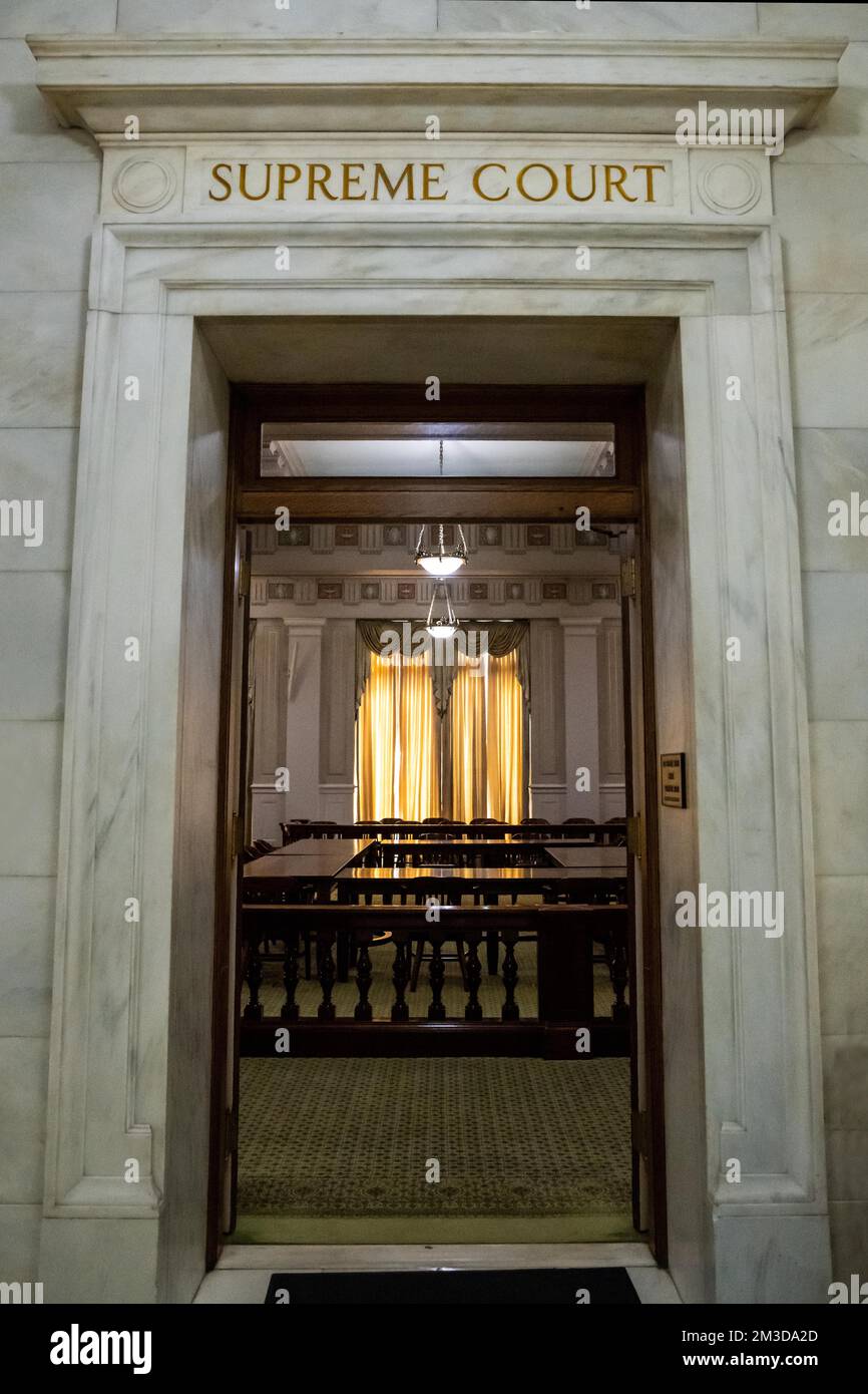 Little Rock, AR, USA - 9 settembre 2022: La Sala della Corte Suprema Foto Stock