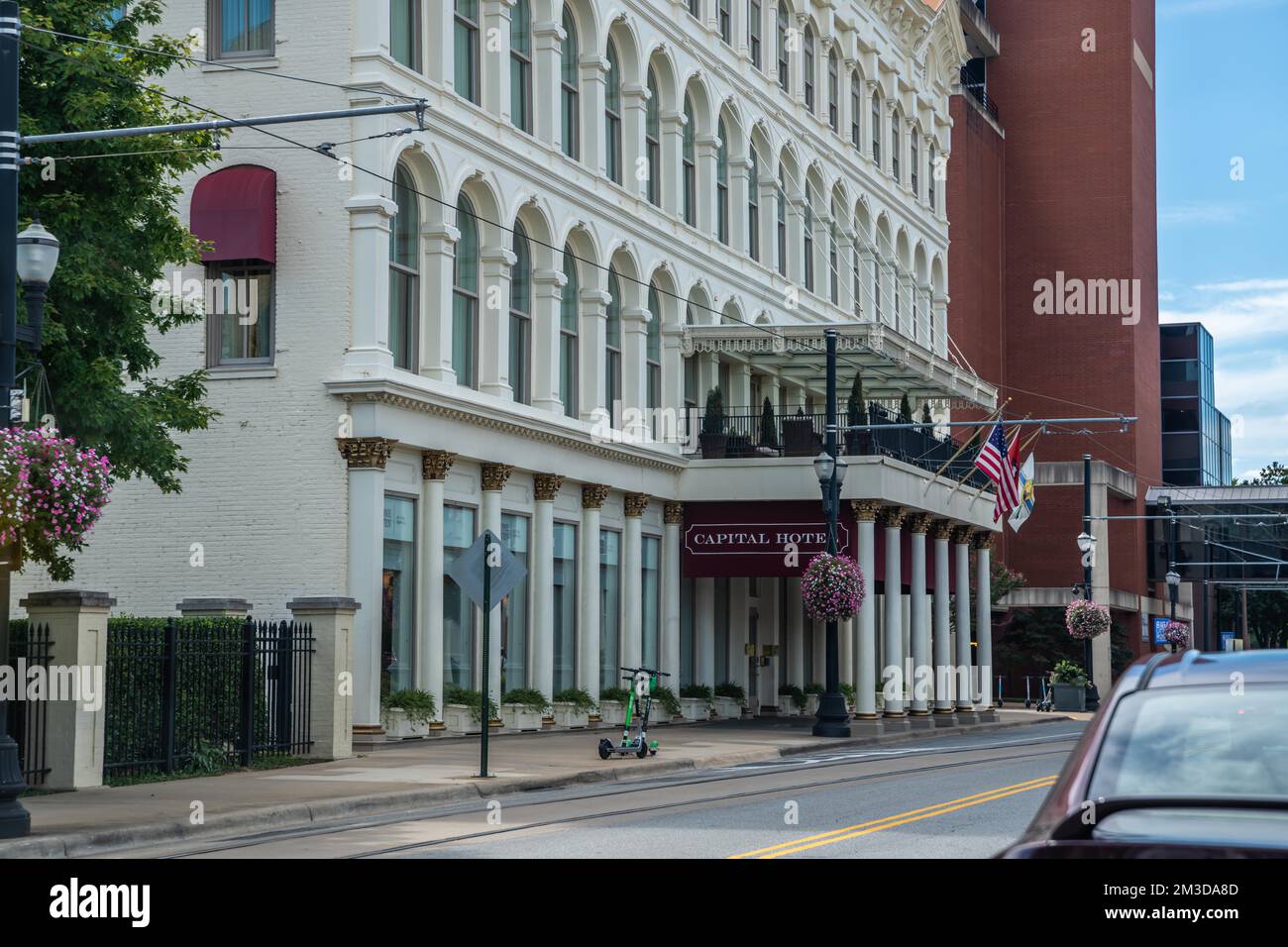 Little Rock, AR, USA - 9 settembre 2022: The Capital Hotel Foto Stock