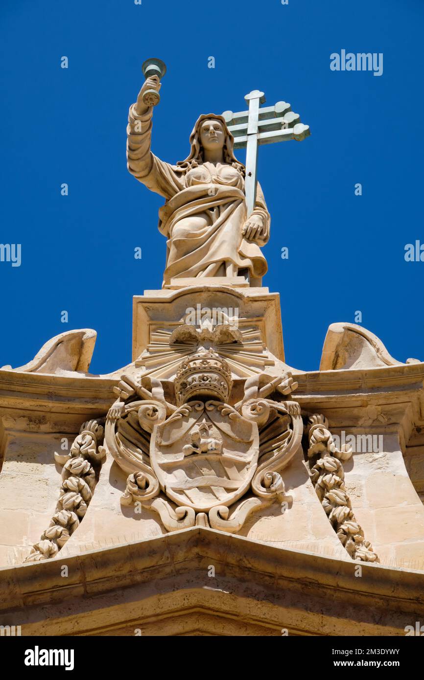 Santa Lucia, o Santa Lucia, era un martire cristiano morto durante la persecuzione diocesana - Valletta, Malta Foto Stock
