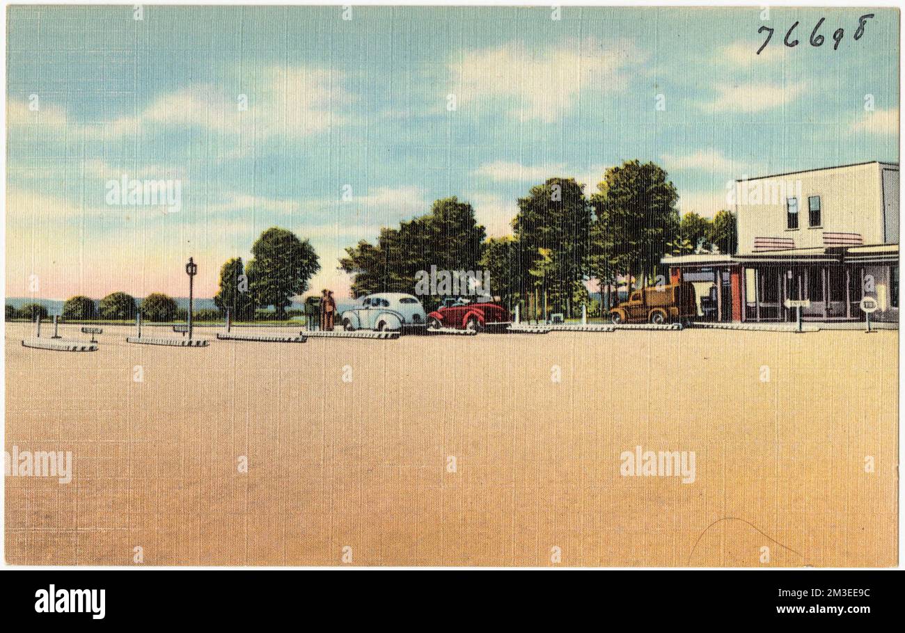 Cancello principale, Marine Corps Recruit Depot, Parris Island, S.C., strutture militari, Tichnor Brothers Collection, Cartoline degli Stati Uniti Foto Stock