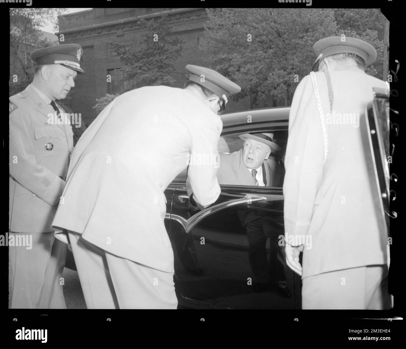 Man in Vehicle , Armerie, veicoli, ufficiali militari, Massa Arsenale di Watertown. Record degli Stati Uniti Esercito operativo Foto Stock