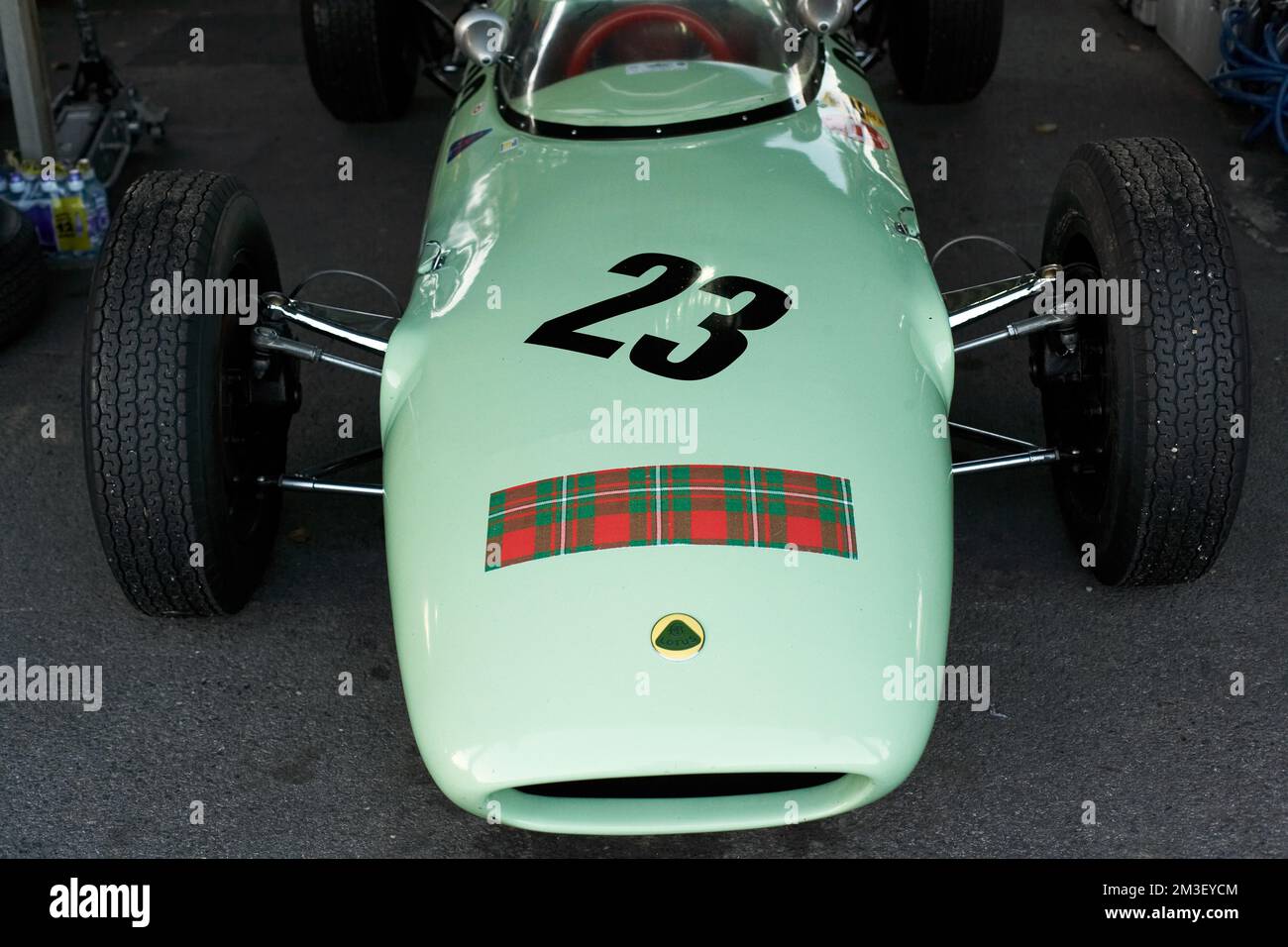 Auto da corsa Vintage di Formula 1. A Goodwood Revival Foto Stock