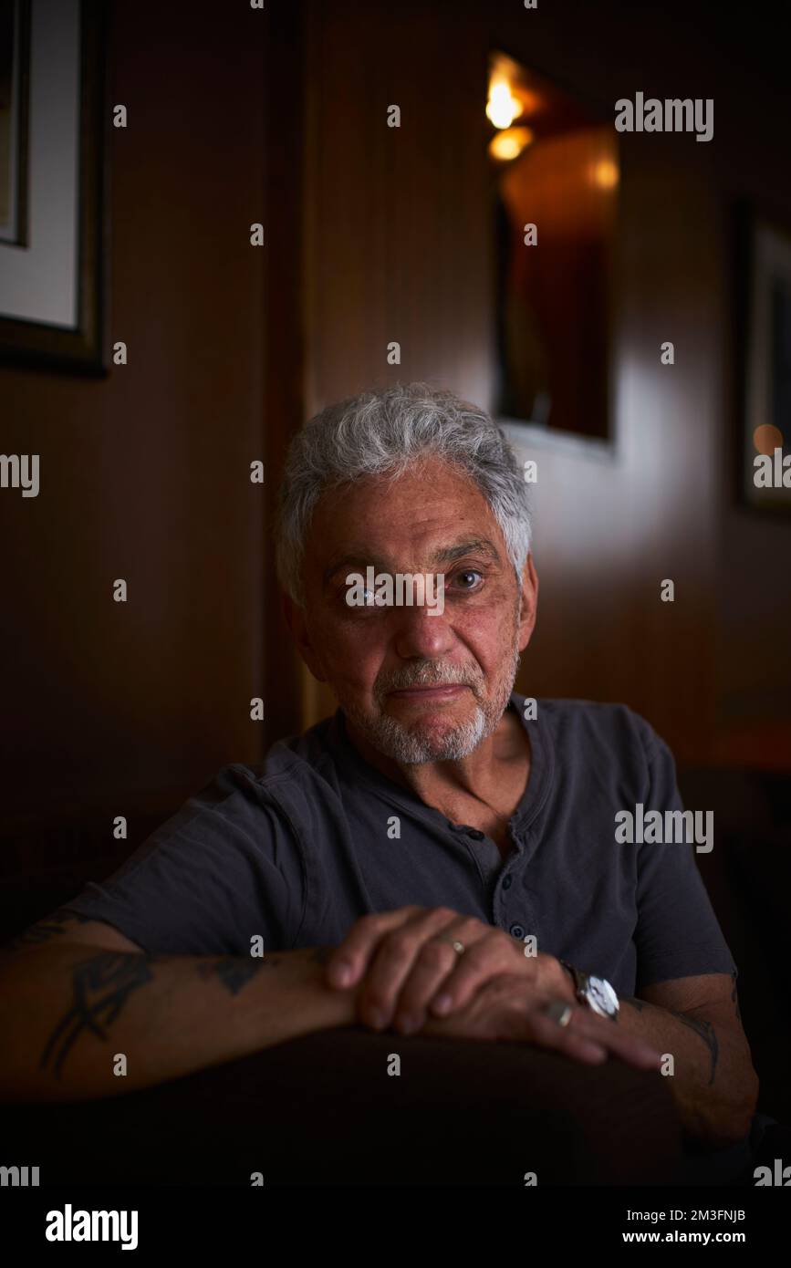 Steve Gadd, fotografato al Royal Gardens Hotel, Londra, 14 luglio 2018. Foto Stock