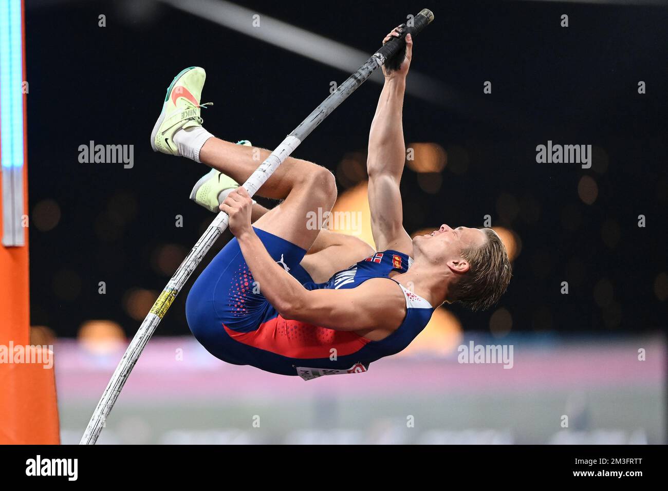 Sondre Guttormsen (Norvegia). Pole Vault uomo. Campionato europeo di Monaco 2022 Foto Stock