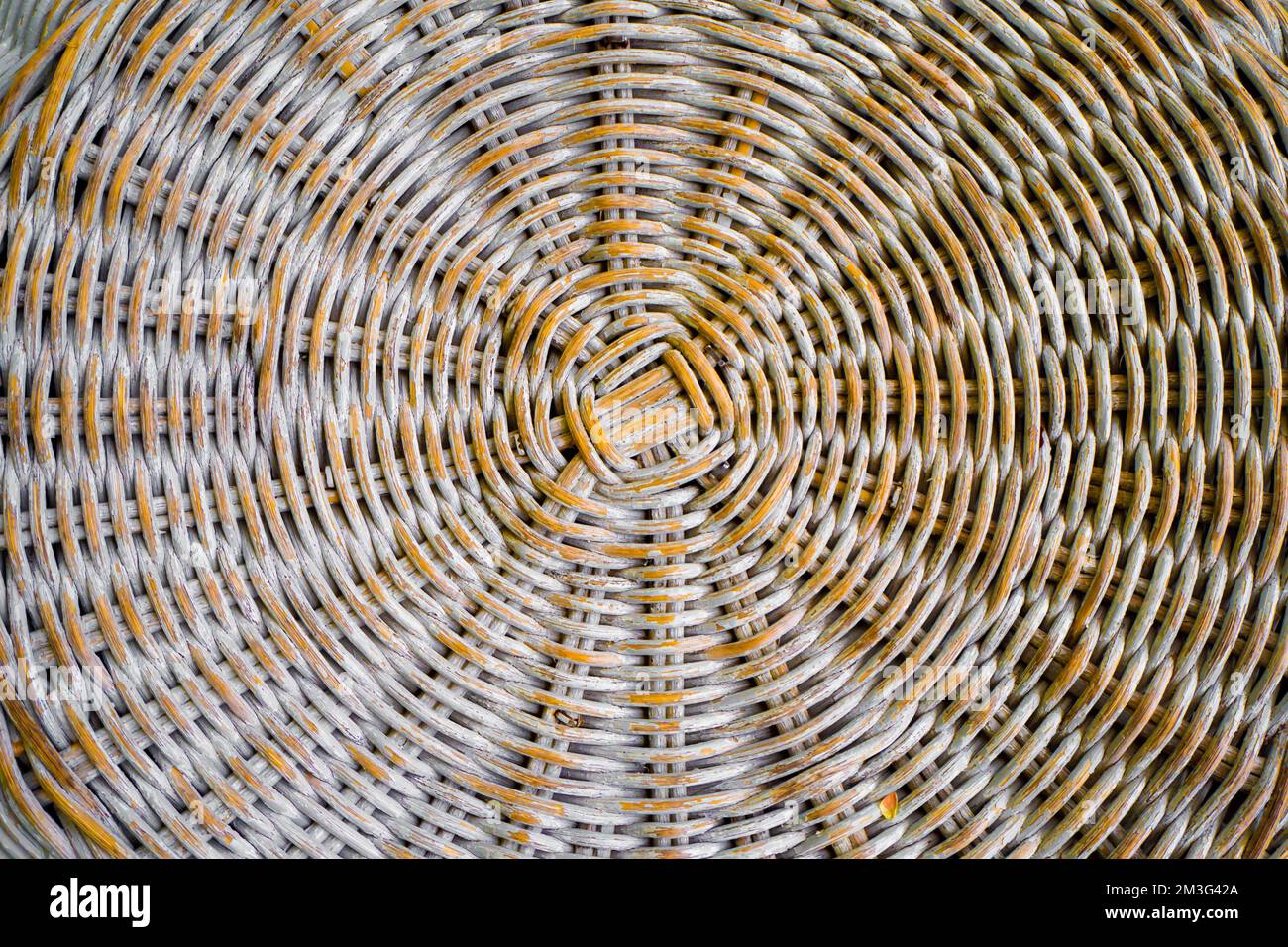 L'immagine di sfondo che è stata tessuta in un cerchio. Foto Stock