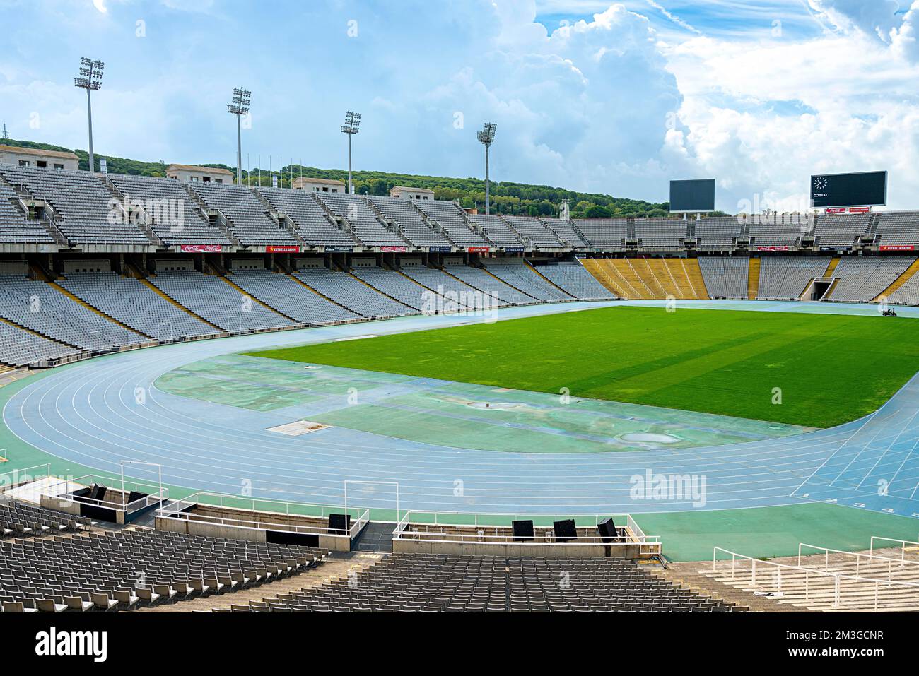 L'ex Stadio Olimpico Estadi Olimpico Lluis Companys, Barcellona, Catalogna, Spagna Foto Stock