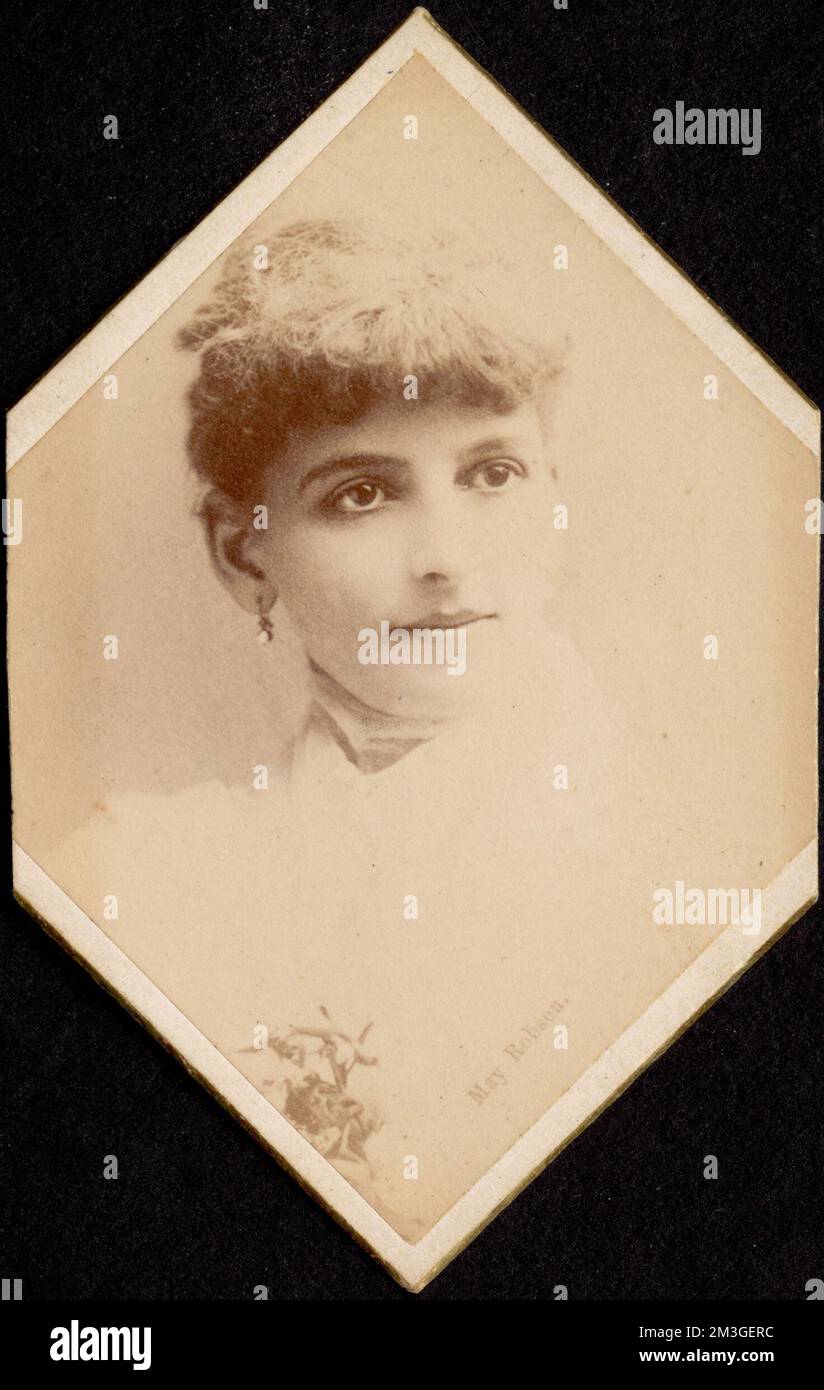 Maggio Robson , Attrici, Robson, Maggio, 1868-1924, Collezione carte de Visite Foto Stock