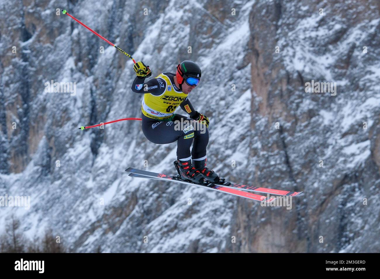 Mattia casse in occasione della Coppa del mondo di sci alpino Audi FIS gara di discesa da uomo, sulla pista di Saslong il 15 dicembre 2022 Val Gardena, Bolzano, Italia. Foto Stock