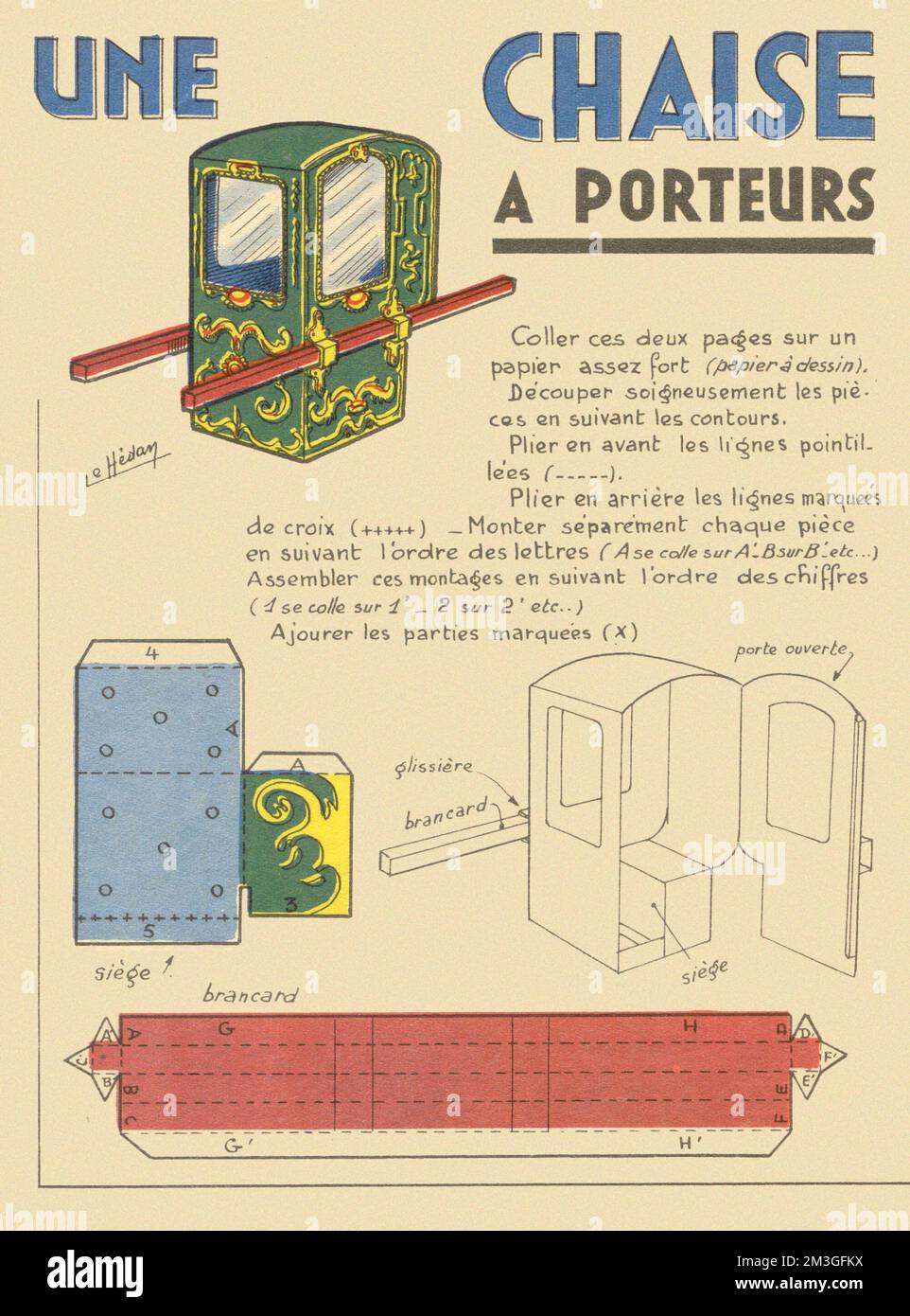 Une Chaise A Portuers (2 di 2) Foto Stock