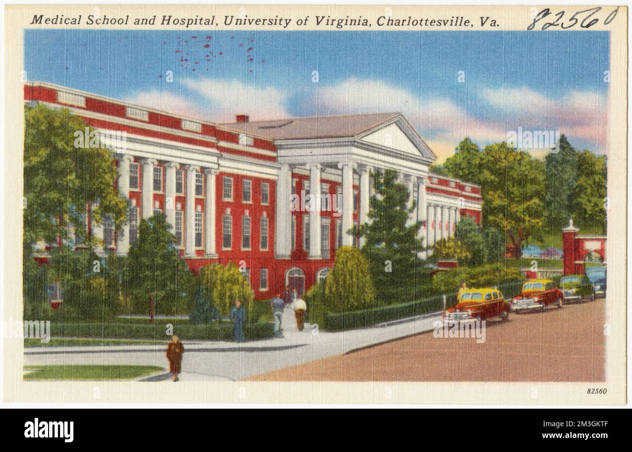 Medical School and Hospital, University of Virginia, Charlottesville, Virginia , Università e college, Ospedali, Tichnor Brothers Collection, cartoline degli Stati Uniti Foto Stock