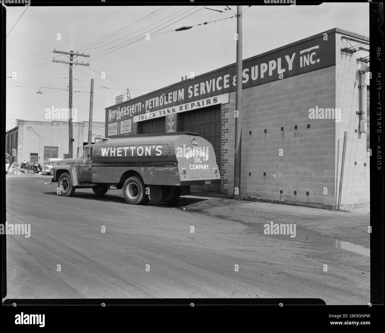 Mello Fuel Company, 37 Brookley Rd., Jam. Pianura , camion, industria petrolifera. Collezione Leon Abdalian Foto Stock
