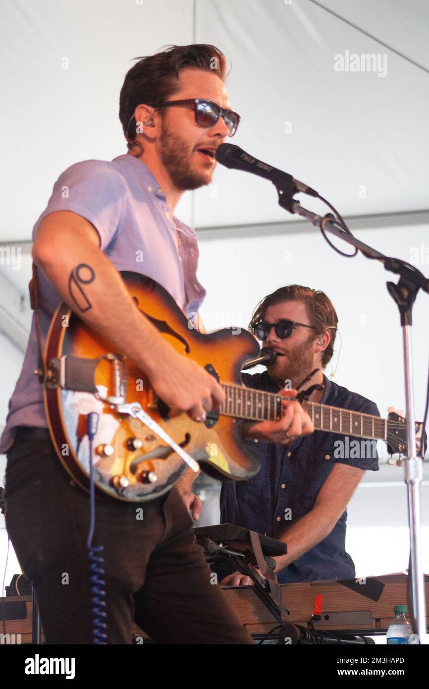 Newport Folk Festival - Field Report in concerto Foto Stock