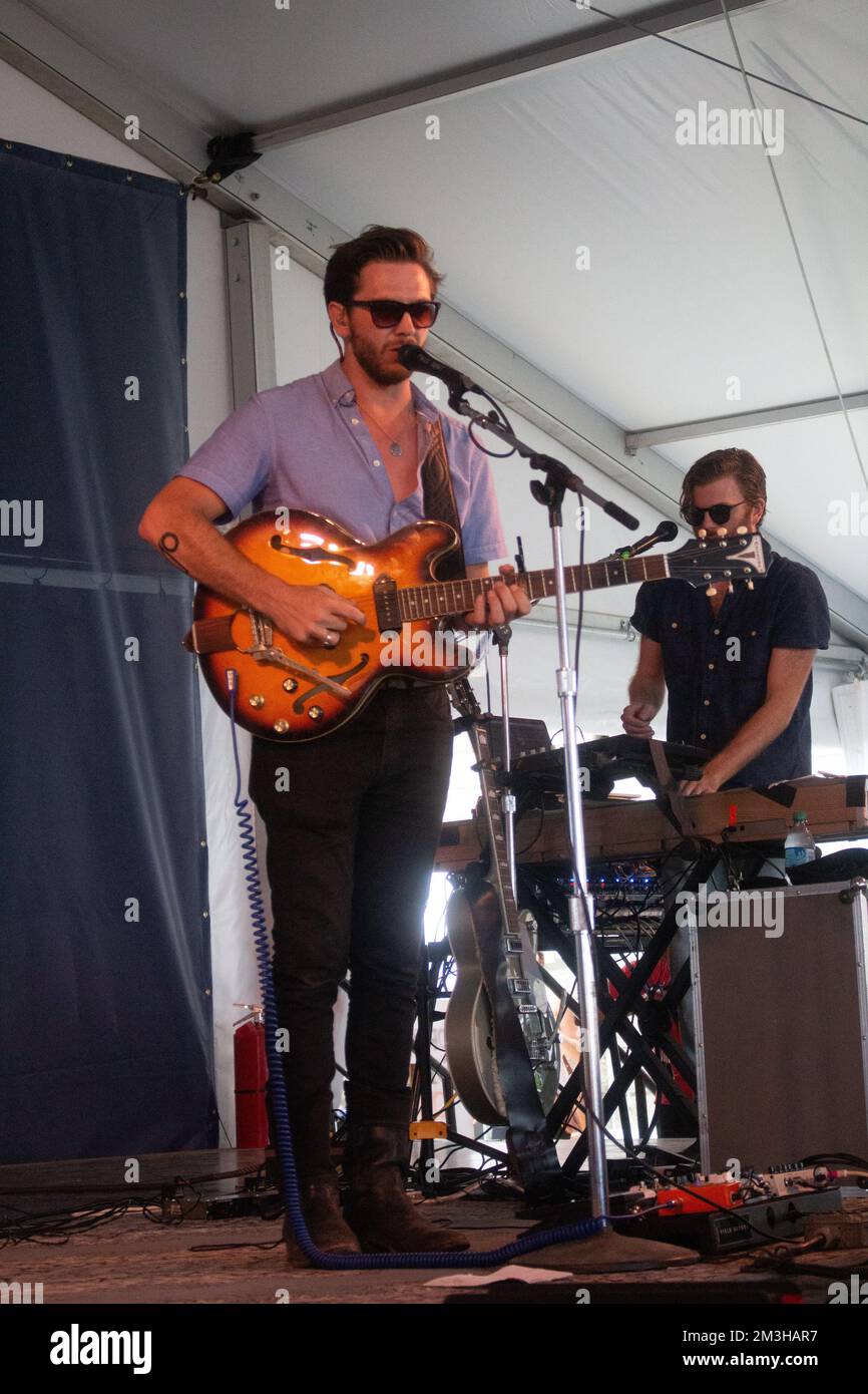 Newport Folk Festival - Field Report in concerto Foto Stock