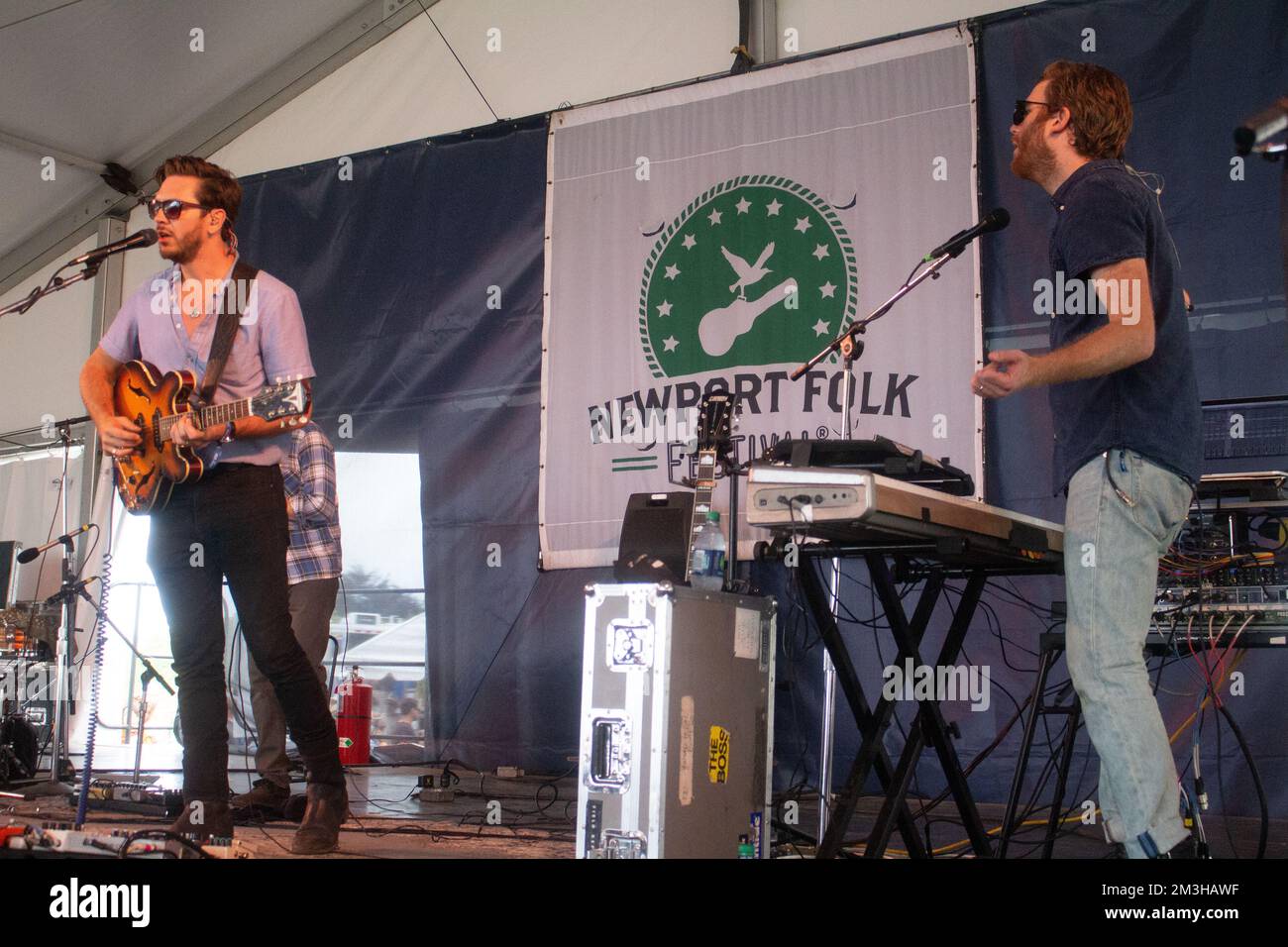 Newport Folk Festival - Field Report in concerto Foto Stock