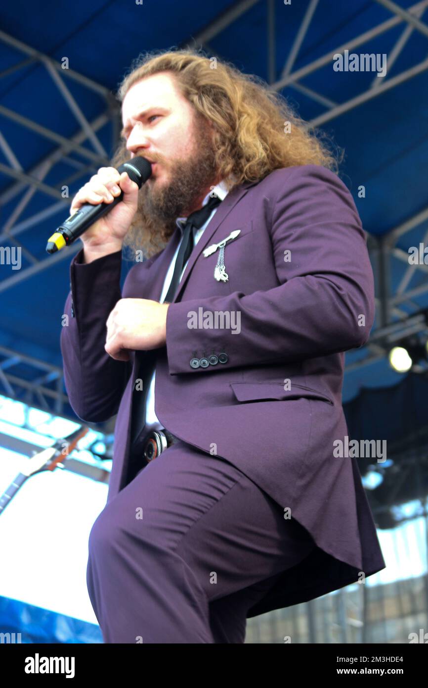 Newport Folk Festival - Jim James in concerto Foto Stock