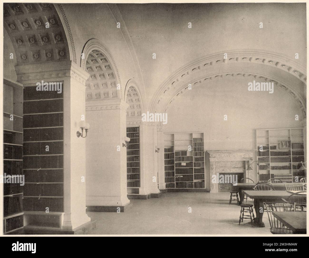 Libreria musicale. , Biblioteche pubbliche, interni, Boston Public Library Foto Stock