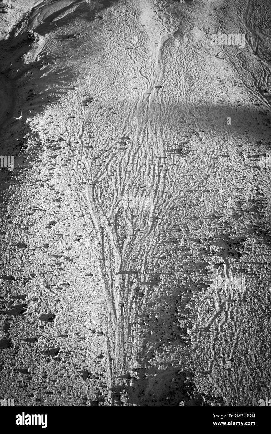 Fotografia dal deserto di Ah-Shi-SLE-Pah, un'area remota nel New Mexico centrale, Stati Uniti. Foto Stock