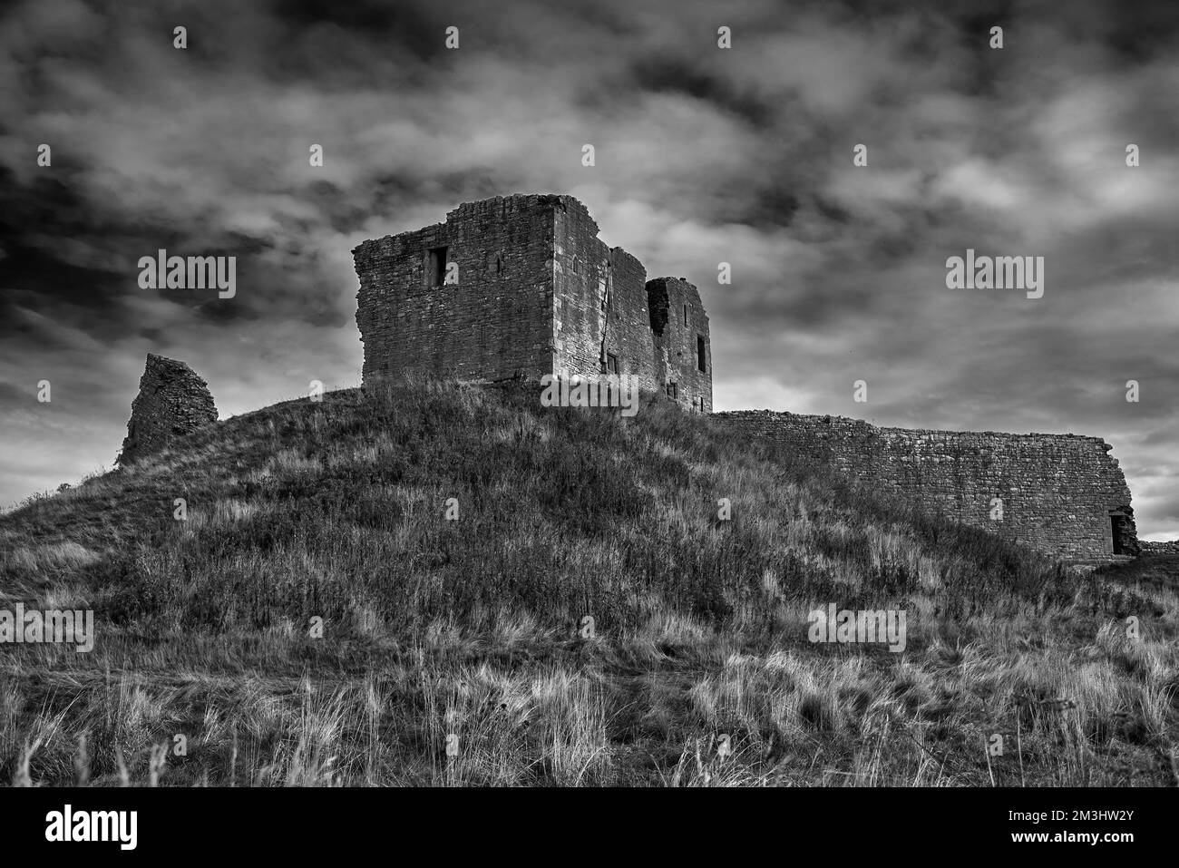 Duffus Castle Foto Stock