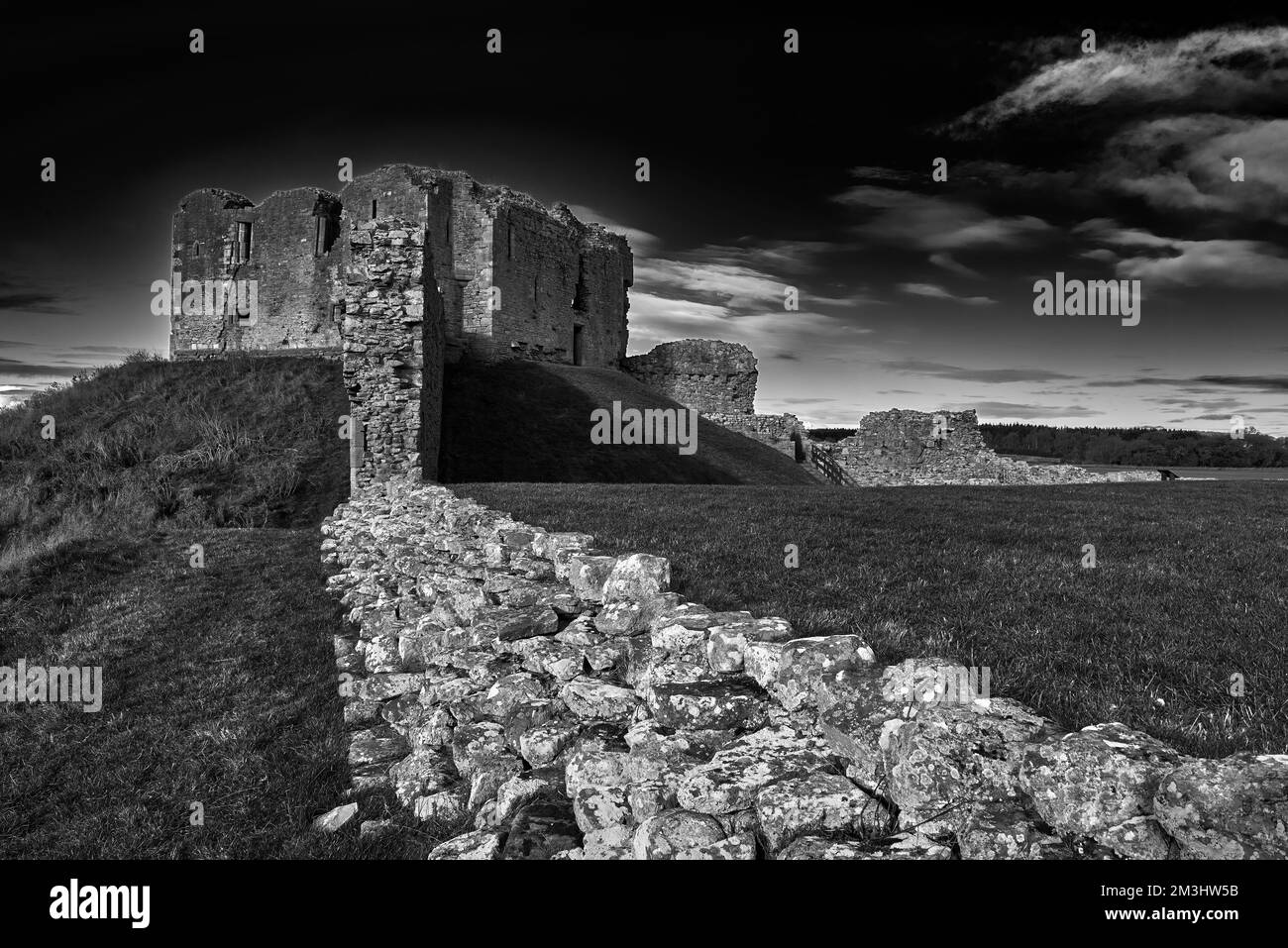 Duffus Castle Foto Stock