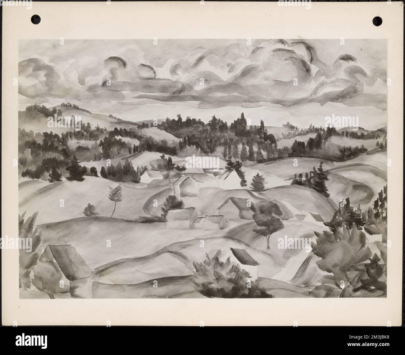 Nord , aree rurali, colline. Collezione fotografica del Massachusetts WPA Federal Art Project Foto Stock