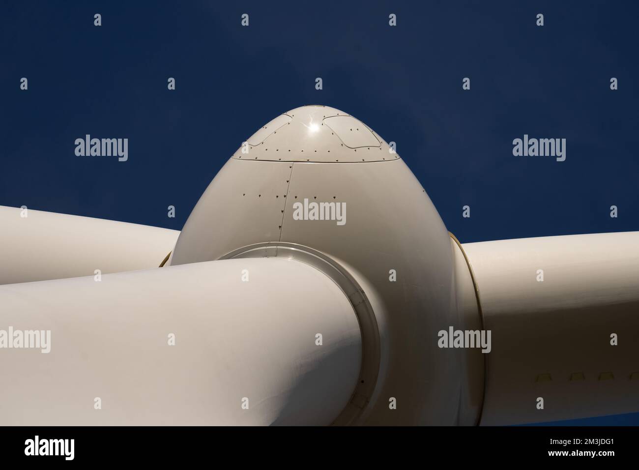 Propellente eolico in vista ravvicinata - Green Energy Concept Foto Stock