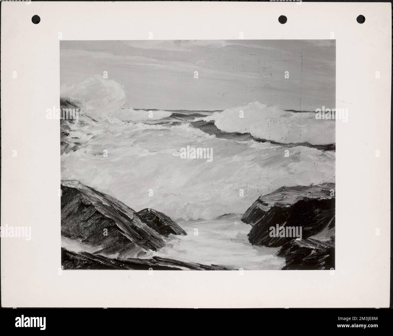 Northeaster , Mare. Collezione fotografica del Massachusetts WPA Federal Art Project Foto Stock