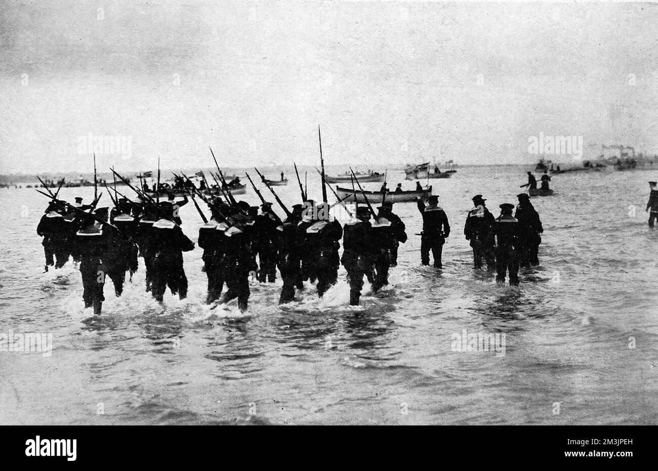 La marina tedesca sta facendo atterraggio Foto Stock