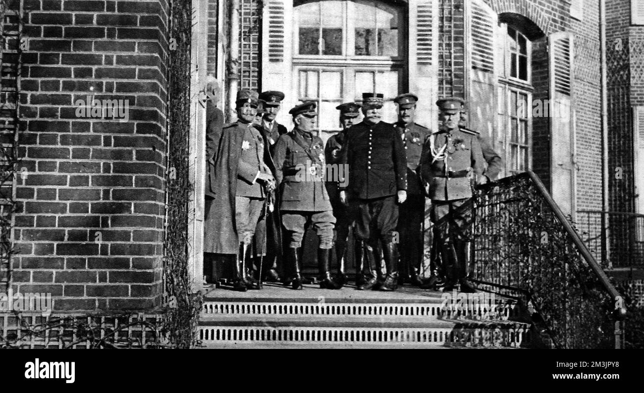 Gli Alleati al Consiglio di guerra Foto Stock